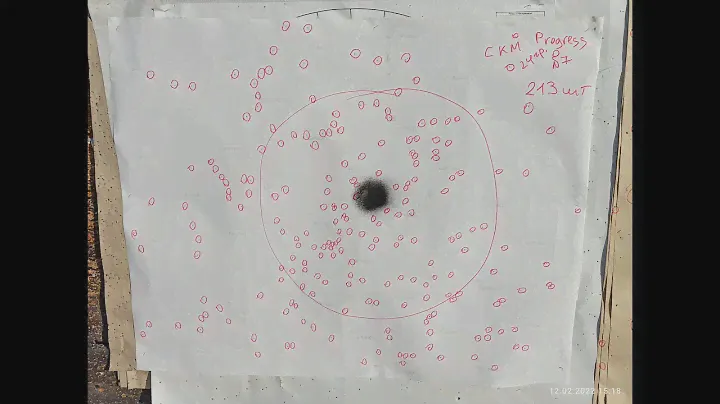 Это устройство делает вещи - 20 калибр 0,75 Progress. Отстрел с ружья МР155 на 35м.