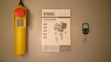 Тельфер Denzel TF-250.  Подключение беспроводного пульта управления