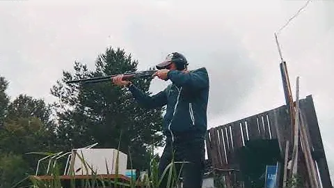 Стрельба из Бекас рп-16. Shooting from russian shotgun "Bekas RP-16". 16gauge