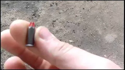 Взрыв строительной пули.