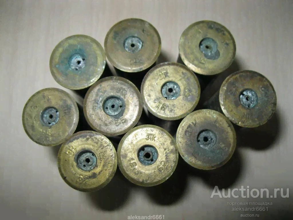 ГИЛЬЗЫ 1956 1962 ГОД СССР 16 КАЛИБР 10 ШТУК ЛАТУННЫЕ-0